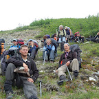 Group shot on the hike back to Kennicott