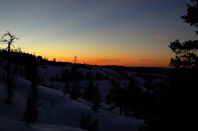 Sunset from our campsite