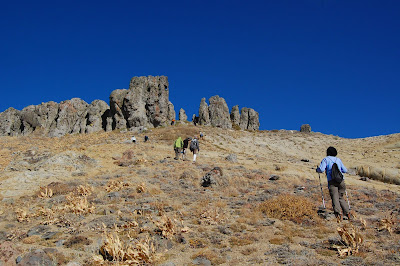 Ascending the second ridge