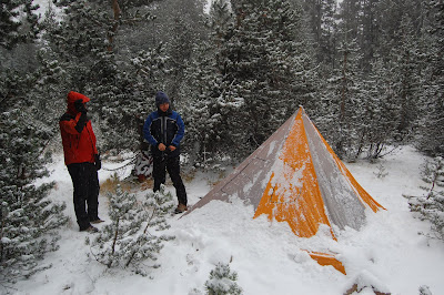 Our campsite Sunday morning