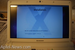 install in progress - picture