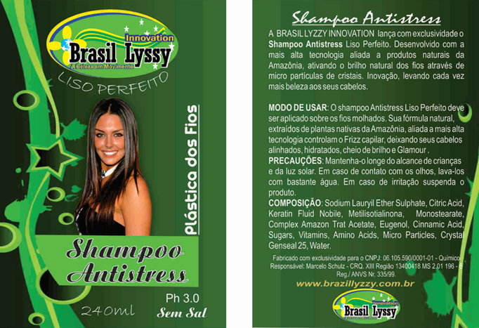 shampoo antistress brasil lyzzy