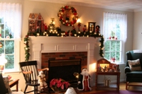 Decorated Fireplace