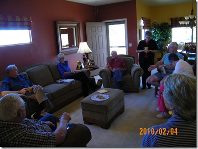 Thursday Couple's Bible Study at Jan & Bob's today