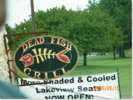 I wasn't joking.  They serve dead fish