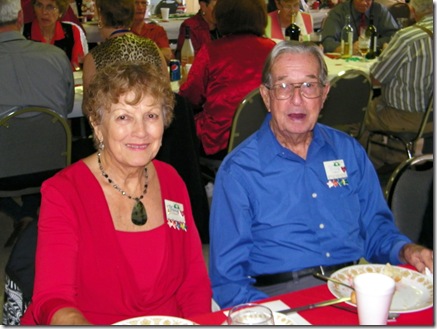 Our table hostess, Louis and Arthur Baumgardner