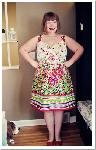 The Alexander dress… a border print Parfait.