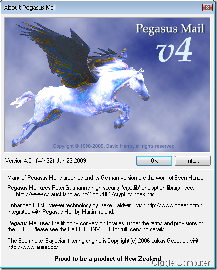 Pegasus Mail - About