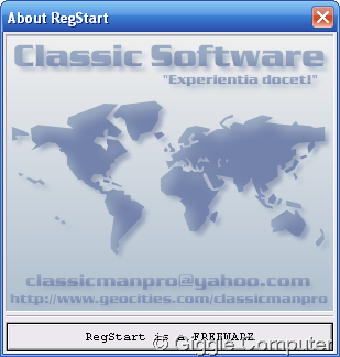 RegStart - About