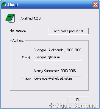AkelPad - About