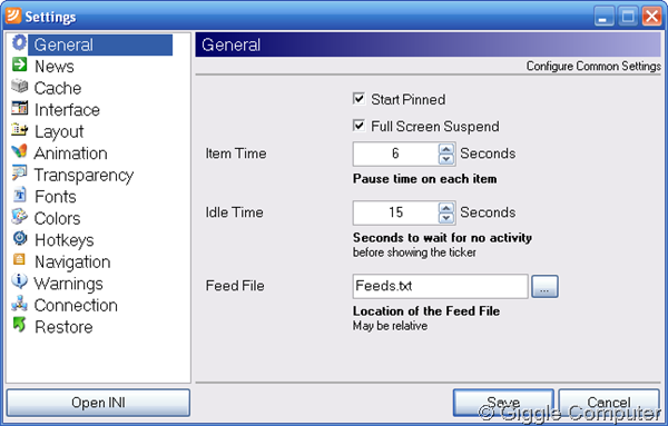 General Settings