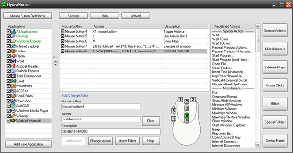 HydraMouse - A Great Macro Recorder For Mouse On Windows