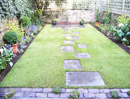 An English garden path