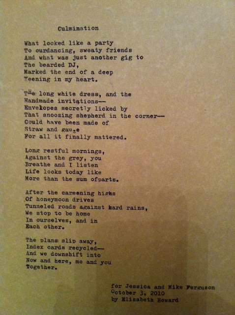 "Culmination" - Demand Poetry for The Fergusons - By Elizabeth G Howard- Copyright 2010