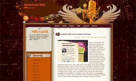 American Idol Blogger Template