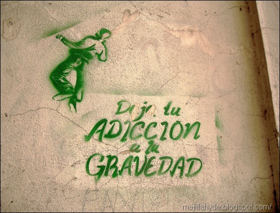 Deja tu adicción, graffiti, stencil
