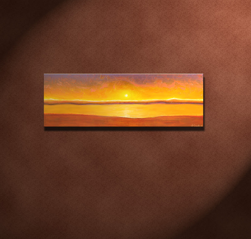 Sunset Contemporary Abstract Painting For Sale