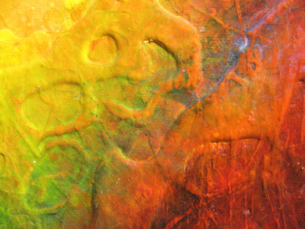 Detail of Waterfall Abstract Landscape Paintings For Sale