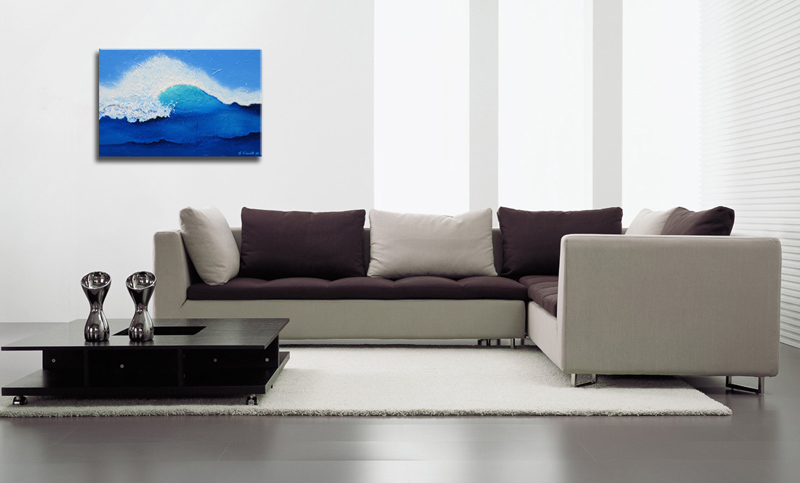 Contemporary Abstract Art Wave Painting