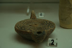 Mass produced ceramic lamp, from Roman times, Nabeul Museum, Tunisia