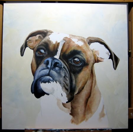 oil pet portrait painting