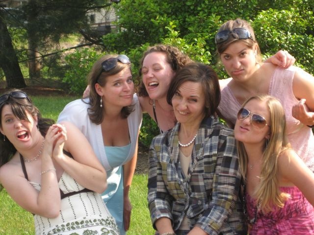 smile at camera girls