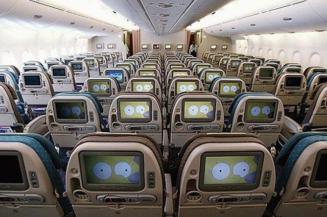 sims family in airplane