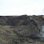 Old volcano and lake.