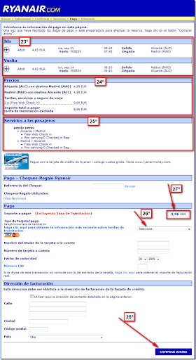 www.viajerosdelobarato.tk: Tutorial: Como comprar un billete en la web de  Ryanair