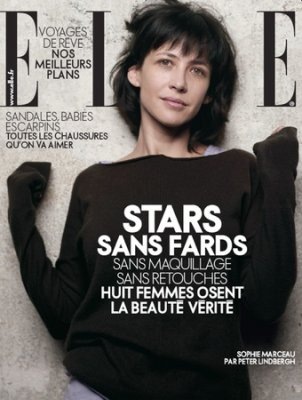 Sophie Marceau at French Elle, April 09.