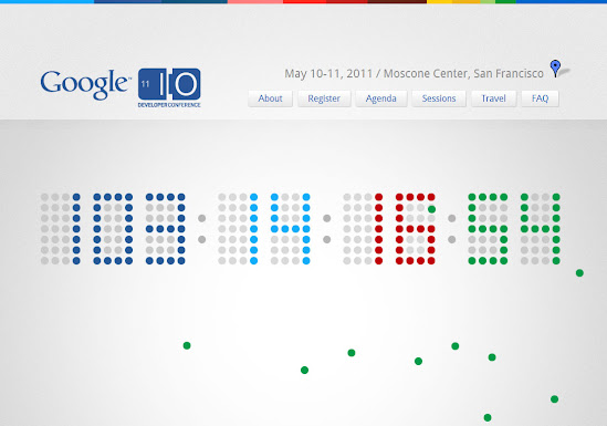 Google I/O Webseite