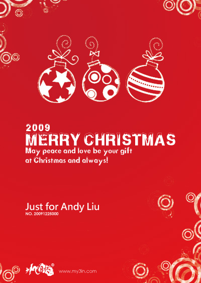 Post Thumbnail of [電子賀卡] 免費訂做專屬您的2009聖誕節卡片(E-Card)