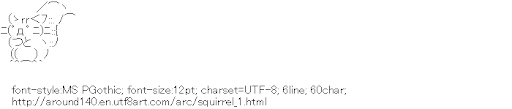 ascii squirrel