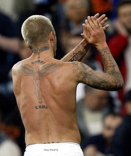 David Beckham es otra celebridad adicta a los tatuajes y acaba de agregar