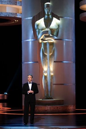 Jon Stewart hosts the 80th Annual Academy Awards at the Kodak Theatre in Hollywood, CA, on Sunday, February 24, 2008.