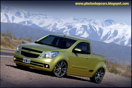 Picape Agile rebaixado tuning