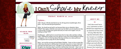 I Can't Shave My Knees I Can't Shave My Knees