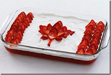 canada flag cake