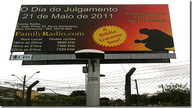 Dia do Julgamento-Profeta tenta acertar pela segunda vez a data do apocalipse Dia do Julgamento-Profeta tenta acertar pela segunda vez a data do apocalipse