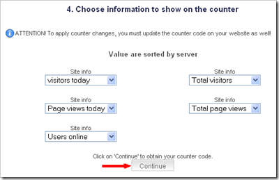 Statistik blog widget gratis dari histats 06