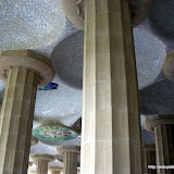 Columnas que sustentan la terraza