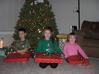 The kids were allowed to open one present on Christmas Eve