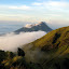 Merapi, mist, cloud, and volcanic gases