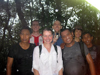 The summit! With torrential rain