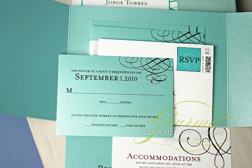 The rsvp card were designed