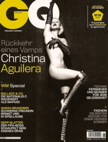 Christina Aguilera graces the cover of GQ Germany