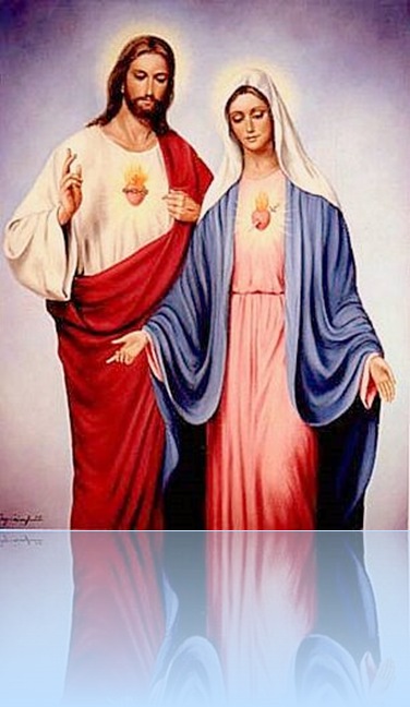 Jésus acompañado de Mamá María