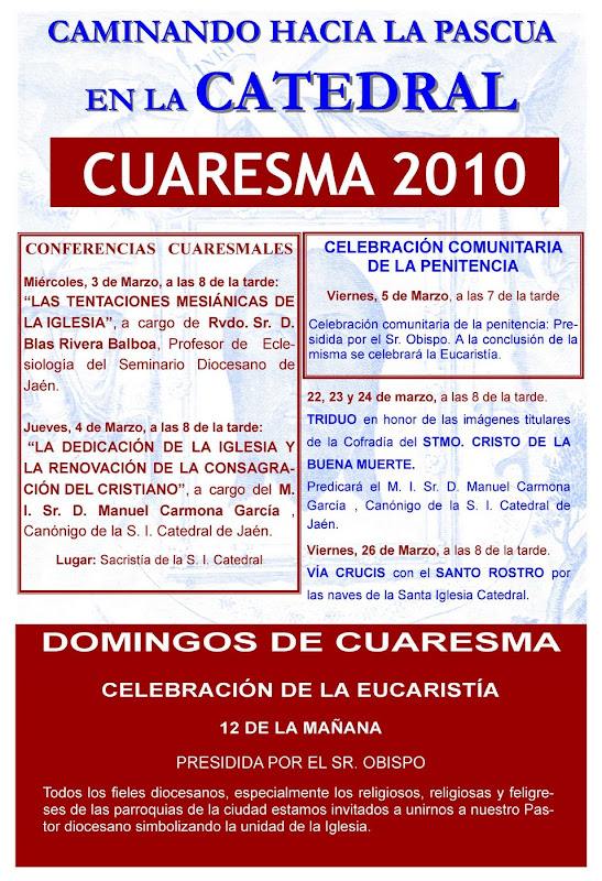 Actos de Cuaresma 2010 en la Catedral