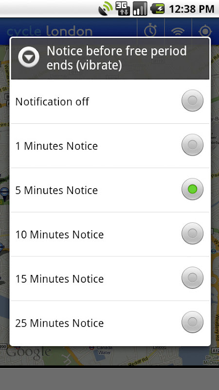 Reminder Options