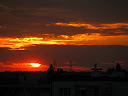 sunset in Prague